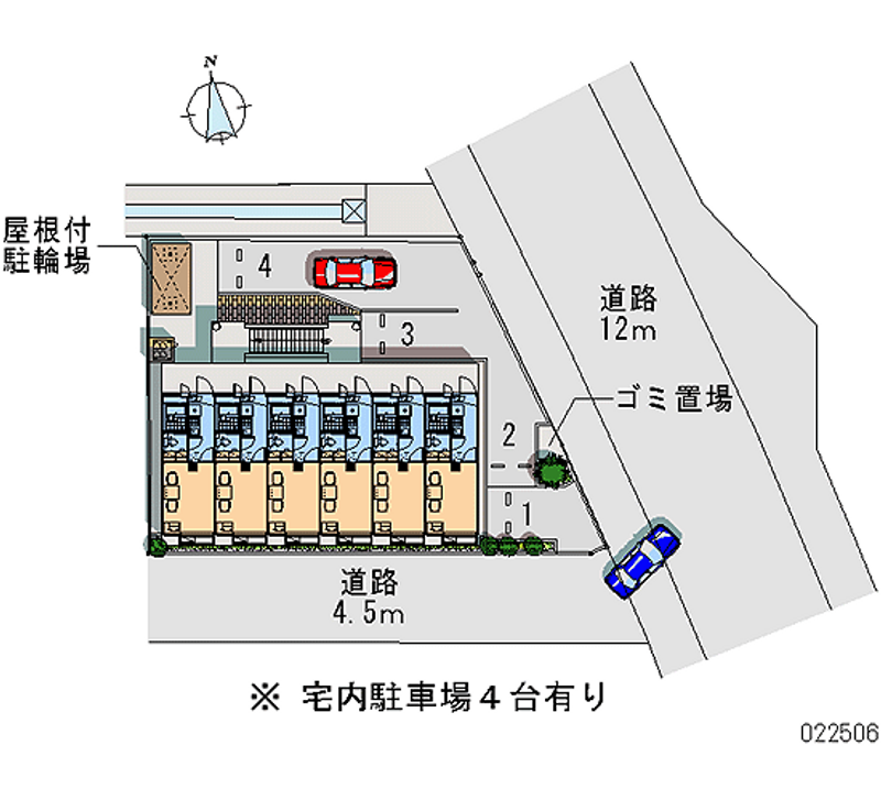 レオパレスウィング 月極駐車場