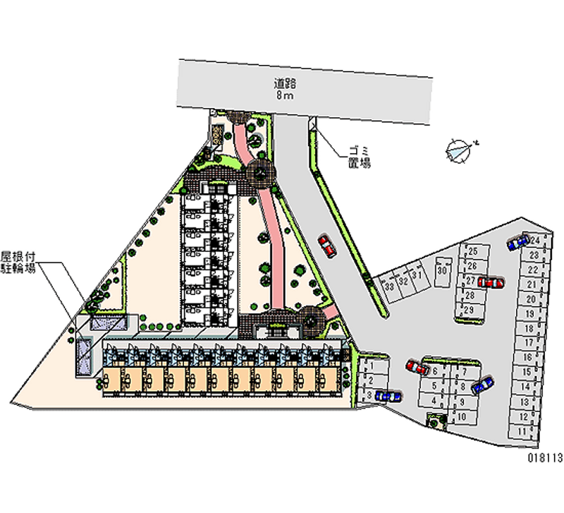 18113 Monthly parking lot