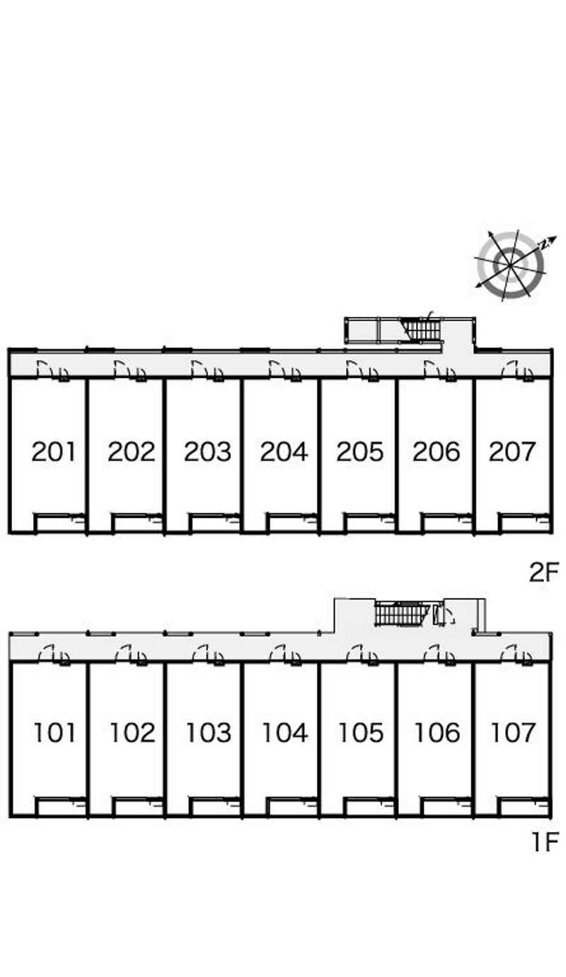 レオパレス市瀬 間取配置図