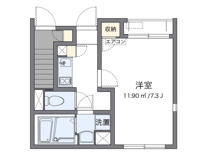 レオネクストジャルディーノＢ 間取図