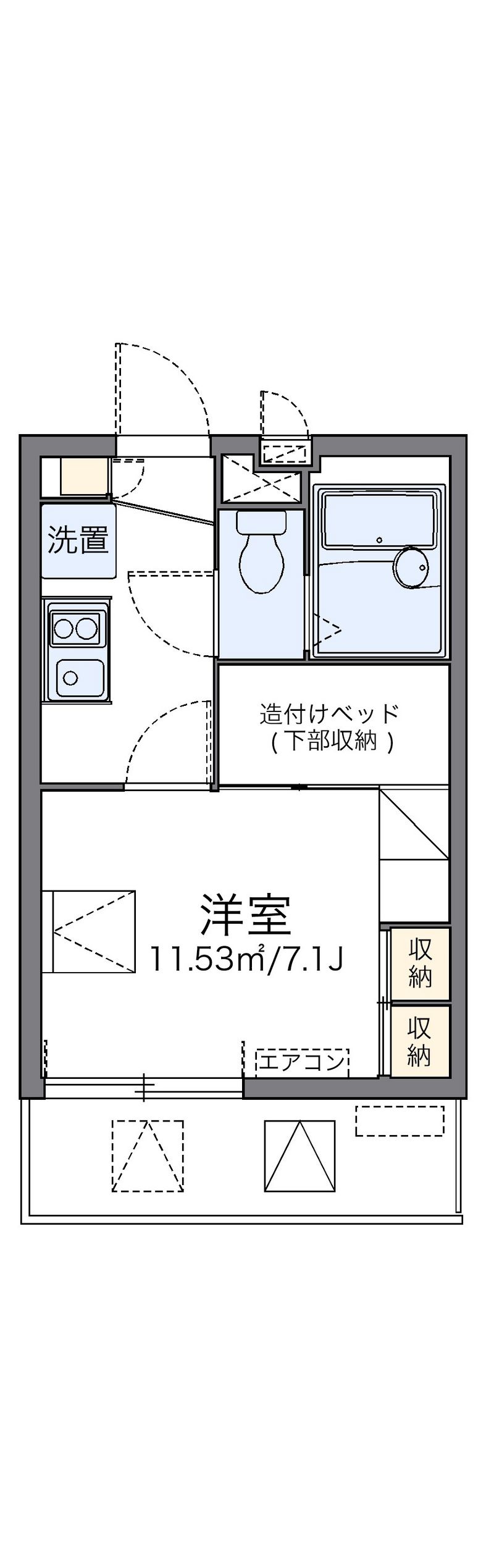 レオパレス本田ハイツ 間取り