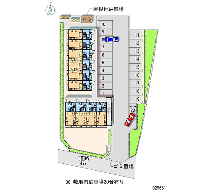 29651 Monthly parking lot