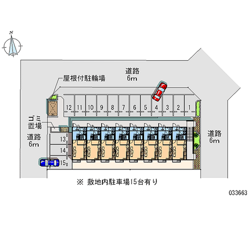 レオパレスシャラポワ 月極駐車場