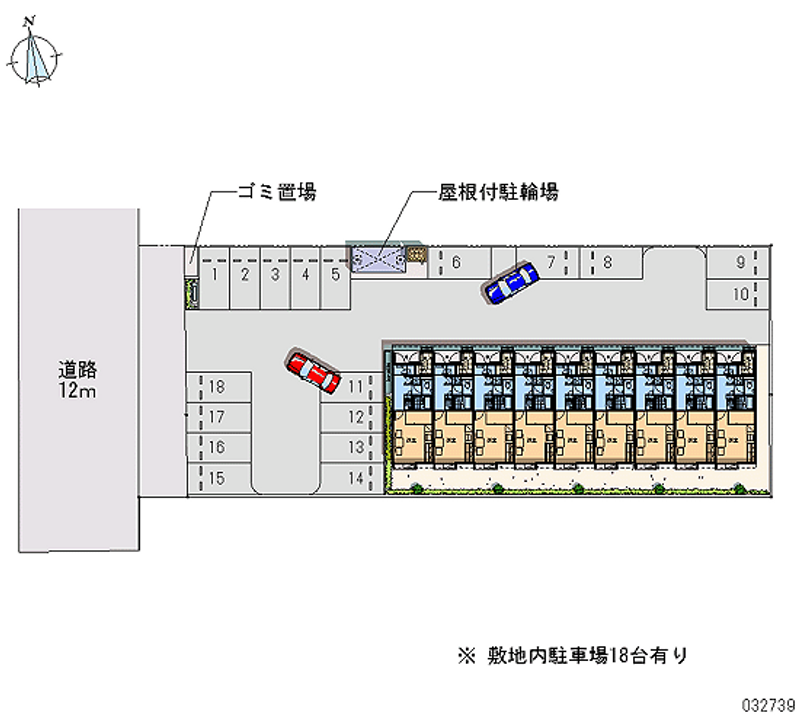 レオパレスタイラ 月極駐車場