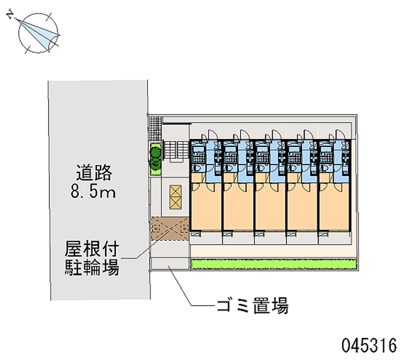 レオパレスピースエム 区画図