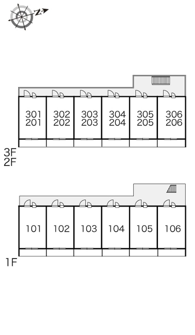 レオパレスゆう 間取配置図