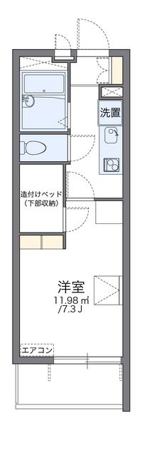 レオパレスサンシャイン 間取り図