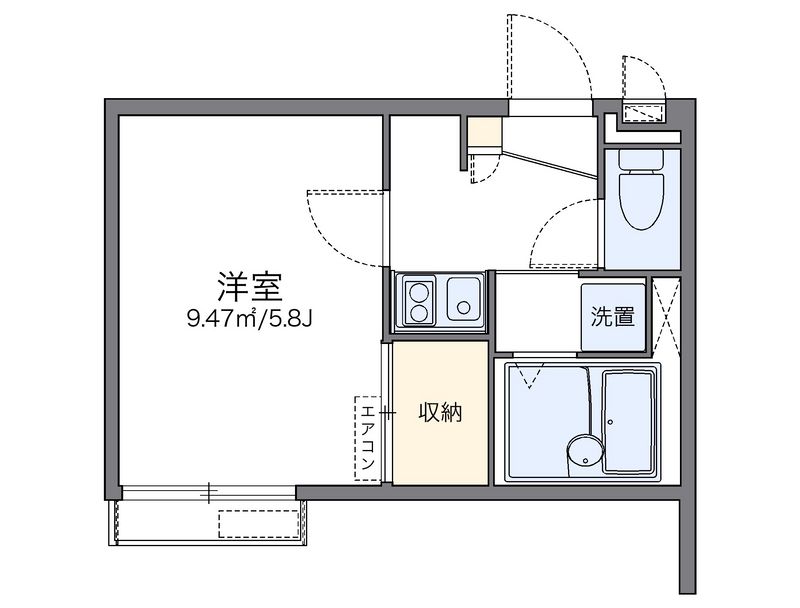 レオパレスコーポＯＨＴＡＫＩ 間取図