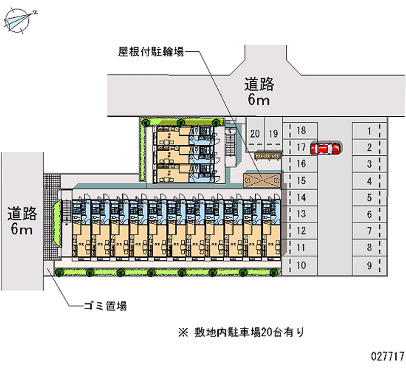 27717 Monthly parking lot