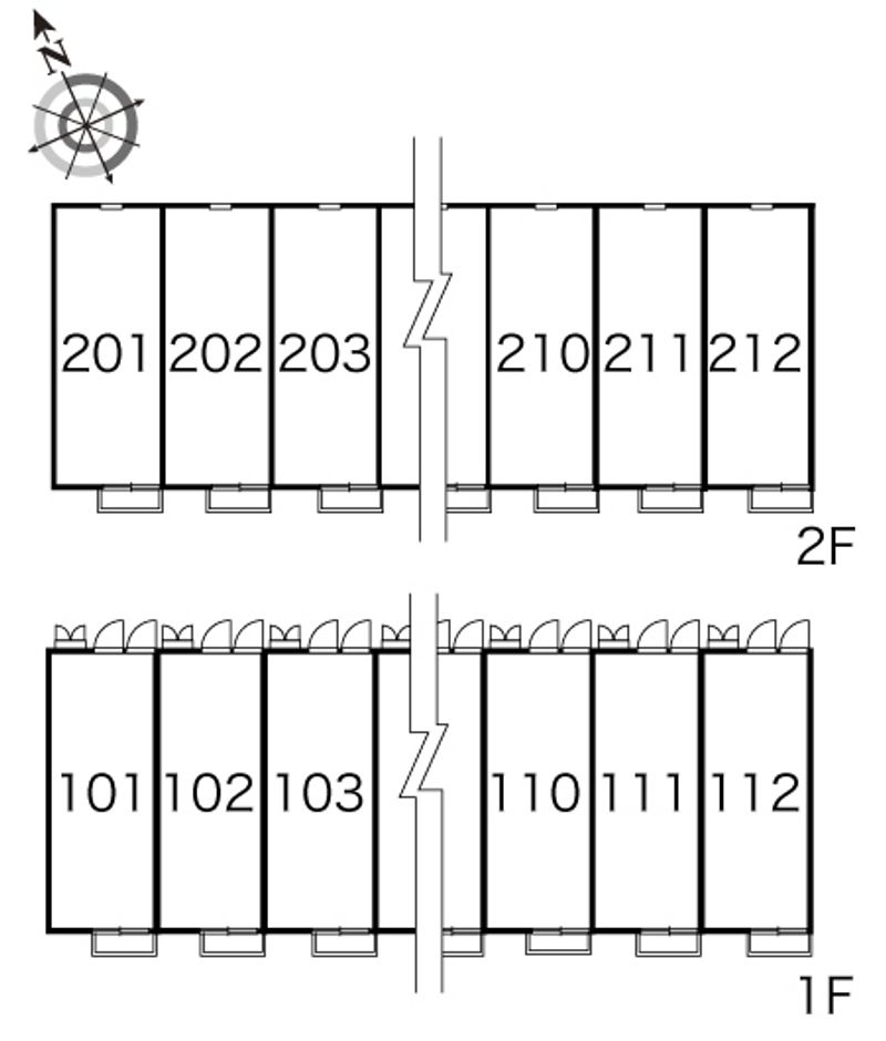 レオパレスペイサージュ 間取配置図