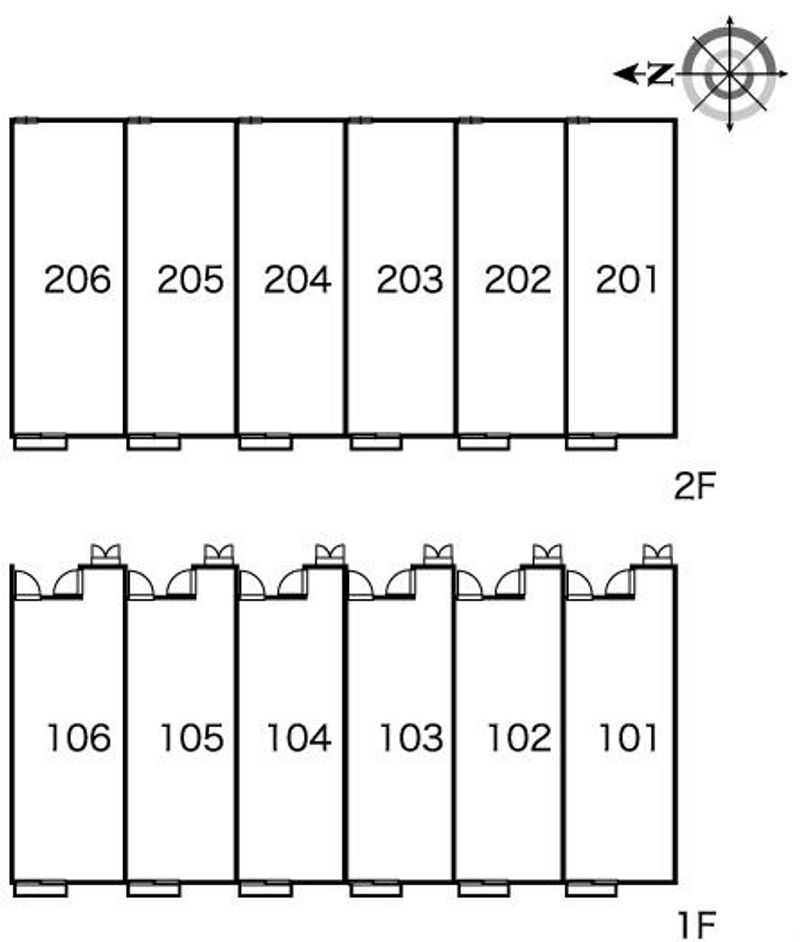 レオパレスさぬきⅡ 間取配置図