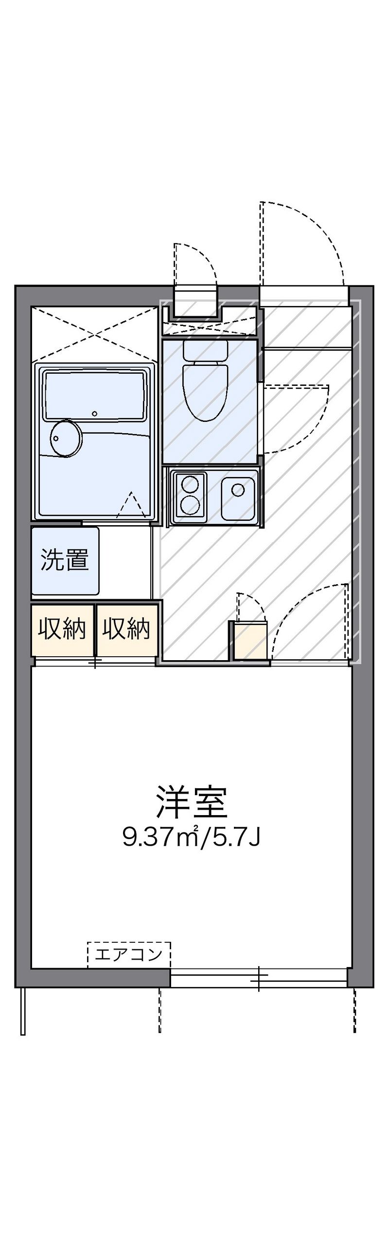 レオパレス喜十 間取図