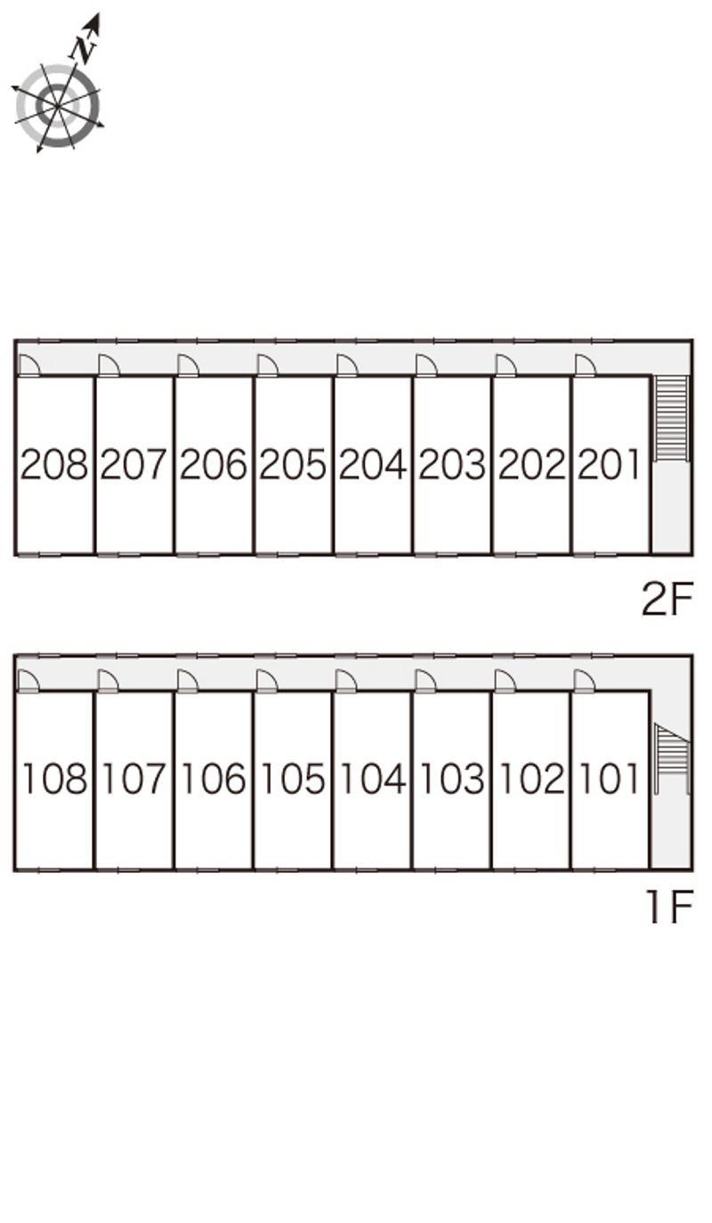 レオパレスルミエール 間取配置図