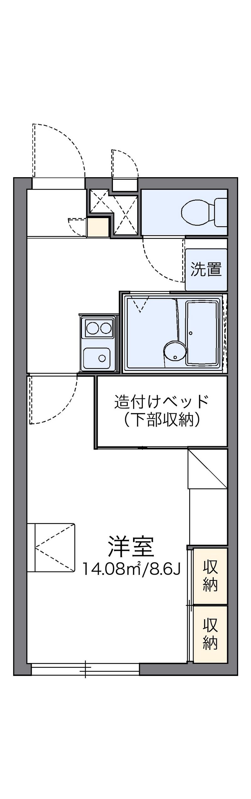 レオパレスＫ２ 間取図