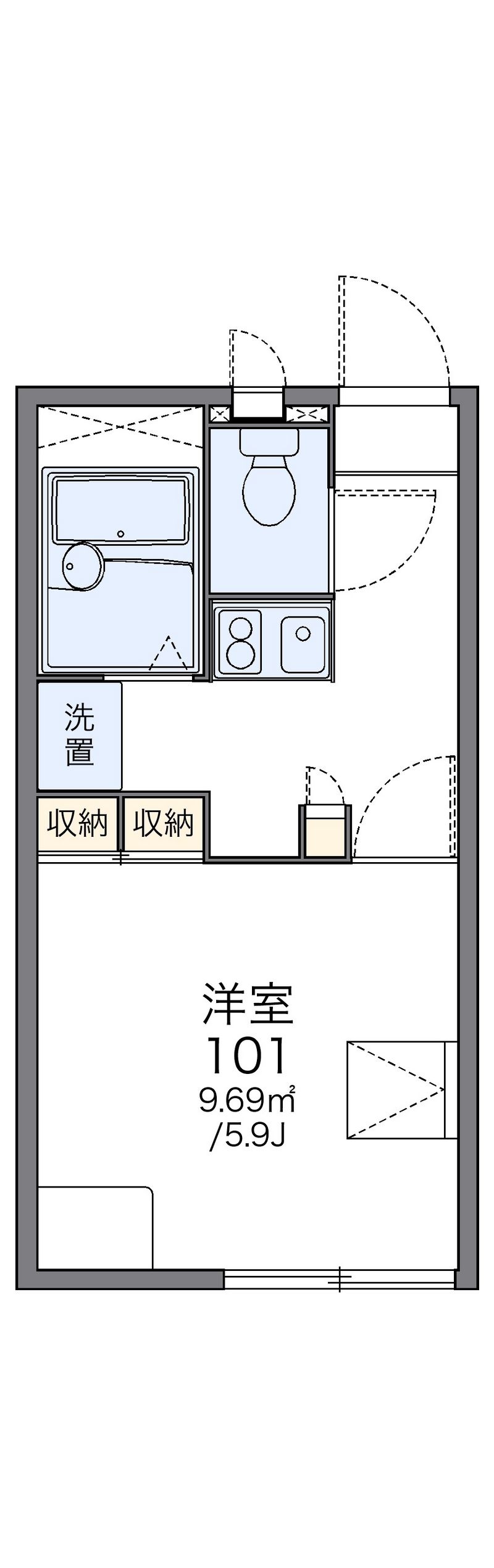 レオパレス秋桜 間取図