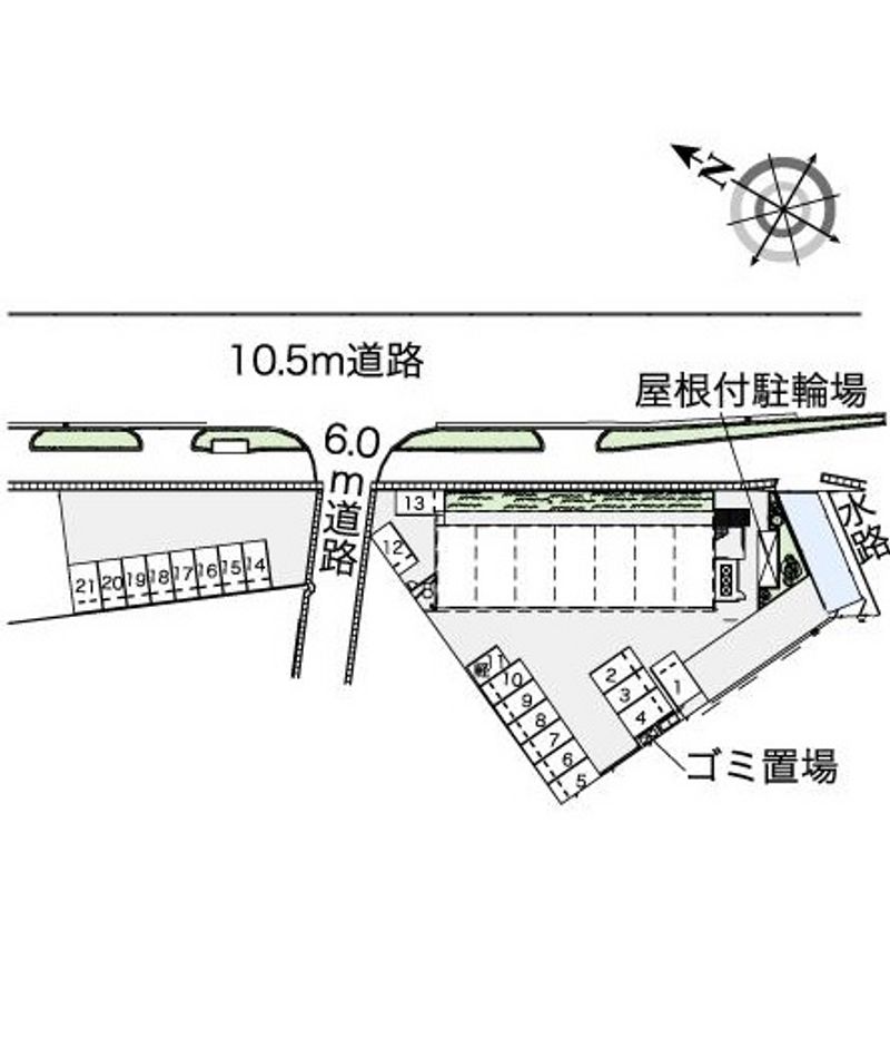レオパレスファミーユⅡ 駐車場
