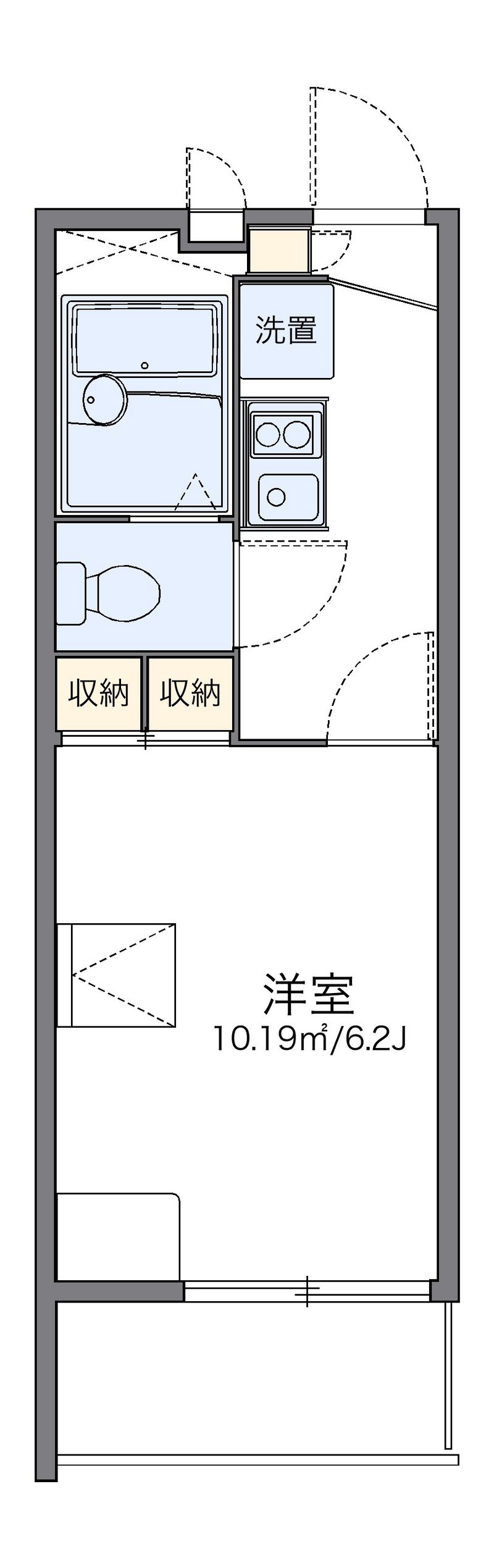 レオパレスけやき 間取り