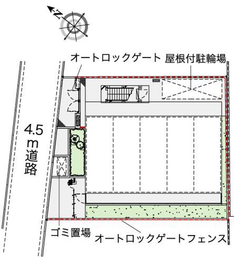 レオパレスエクセルハイムⅢ 配置図
