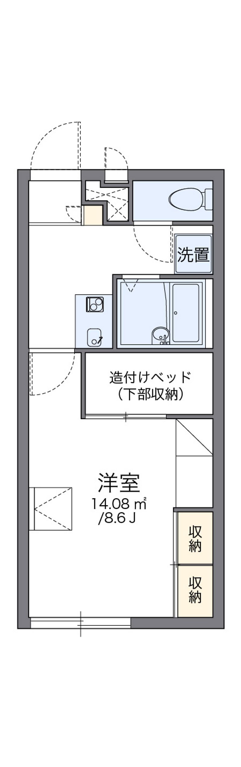 レオパレスリスペクト 間取図