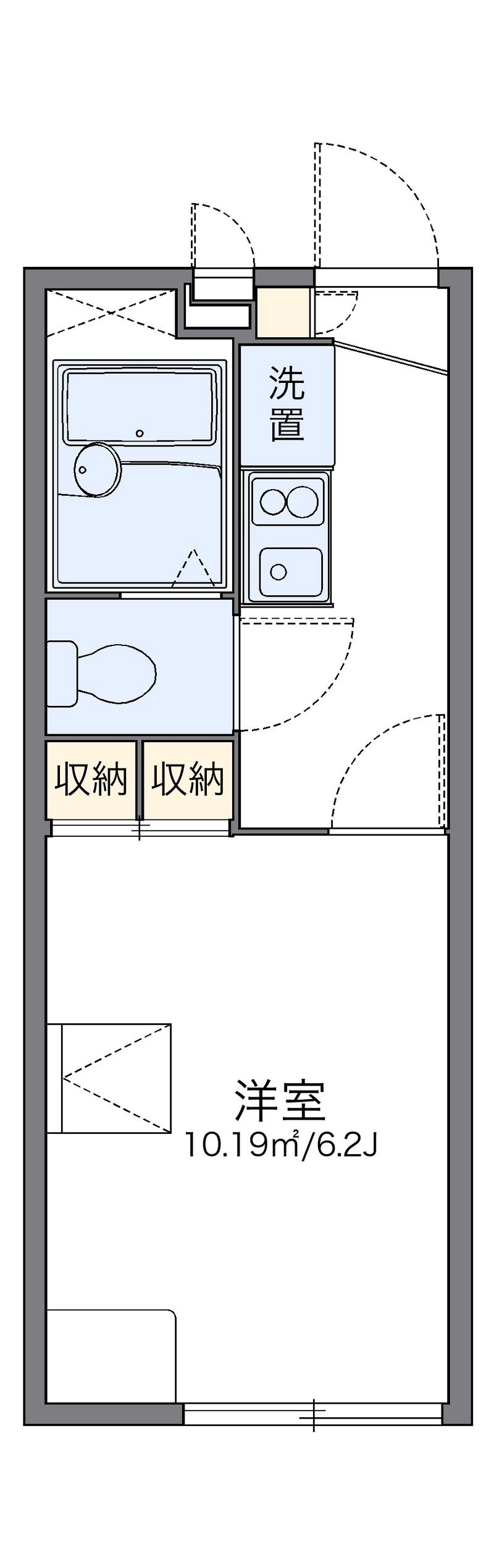 レオパレスピュア 間取図