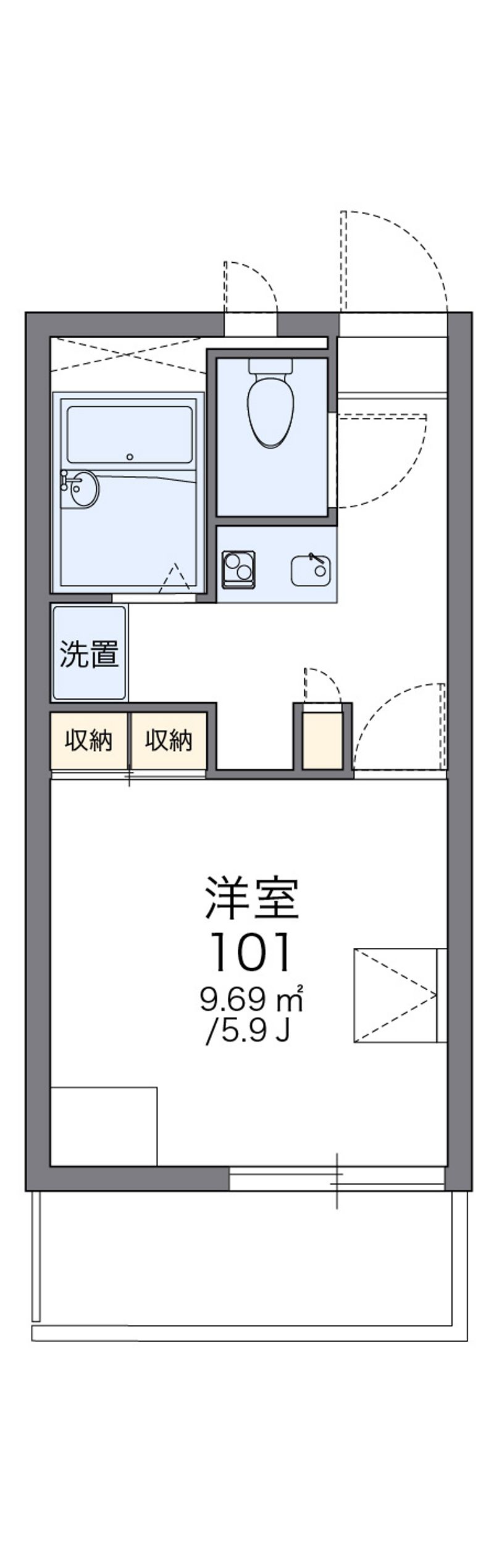 レオパレスゴールドクレスト 間取図