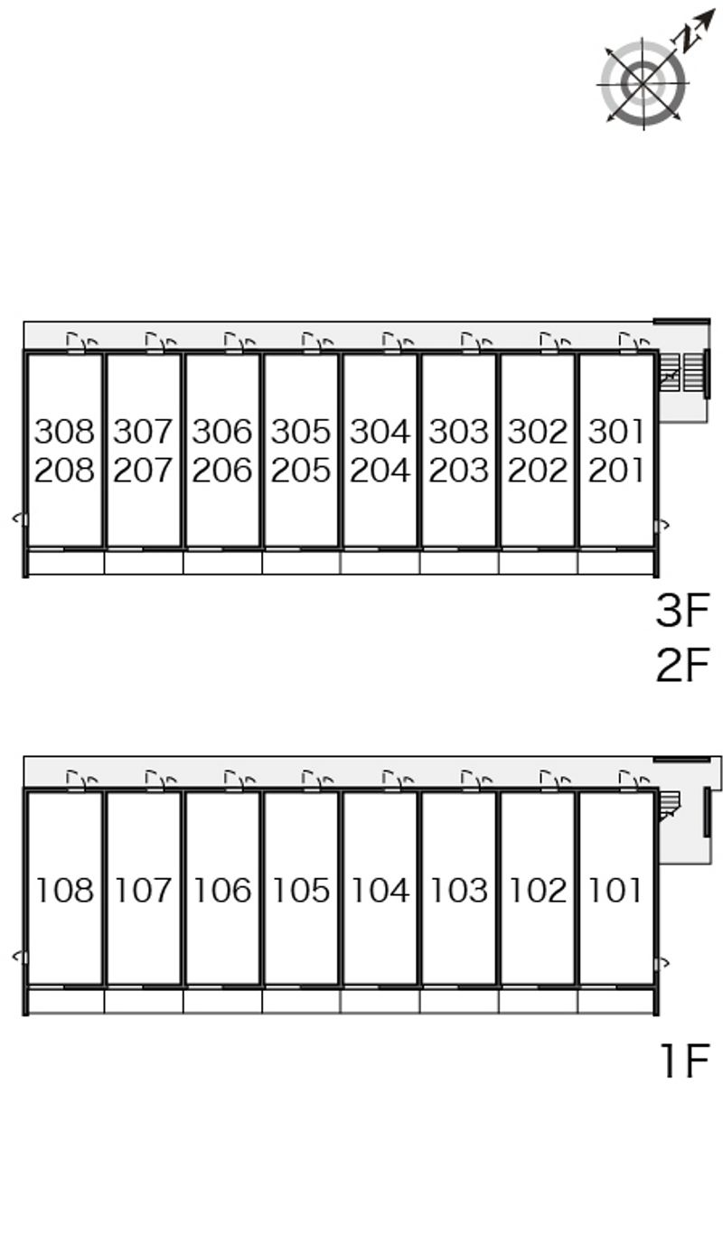 レオネクストエムフラッツ新里 間取配置図