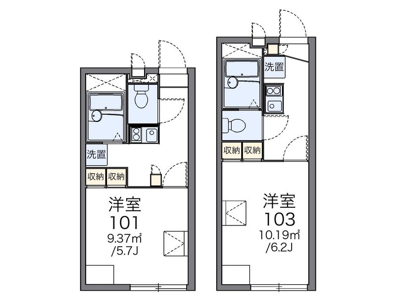 レオパレスビジョンノバニー 間取り