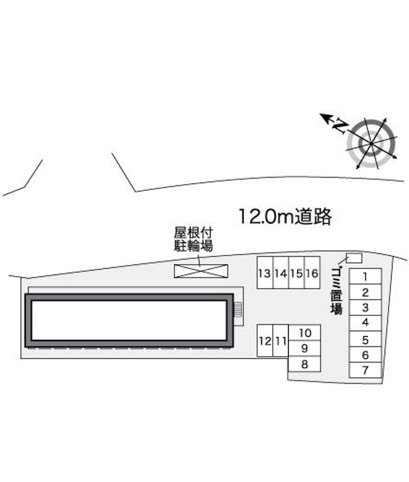 レオパレスＴＡＭＯＮ 配置図