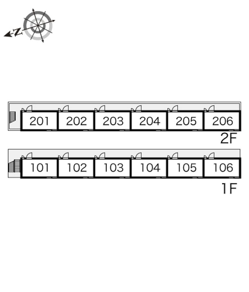 レオパレスＡＶＡＮＺＡＲＥ　Ｋ 間取り配置図