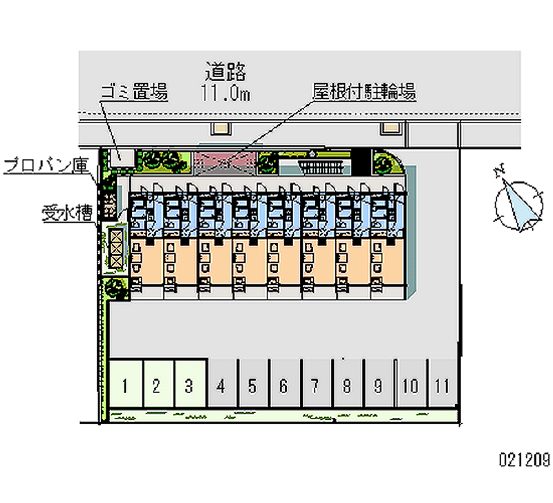 レオパレスｍｉｏ　ｐｏｓｔｏ 月極駐車場