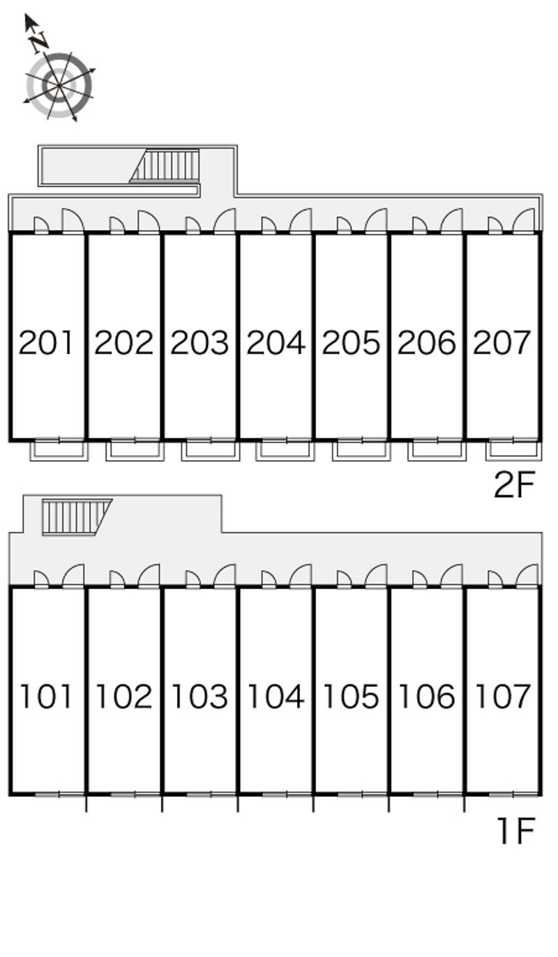 レオパレスイーストヒルズ 間取配置図