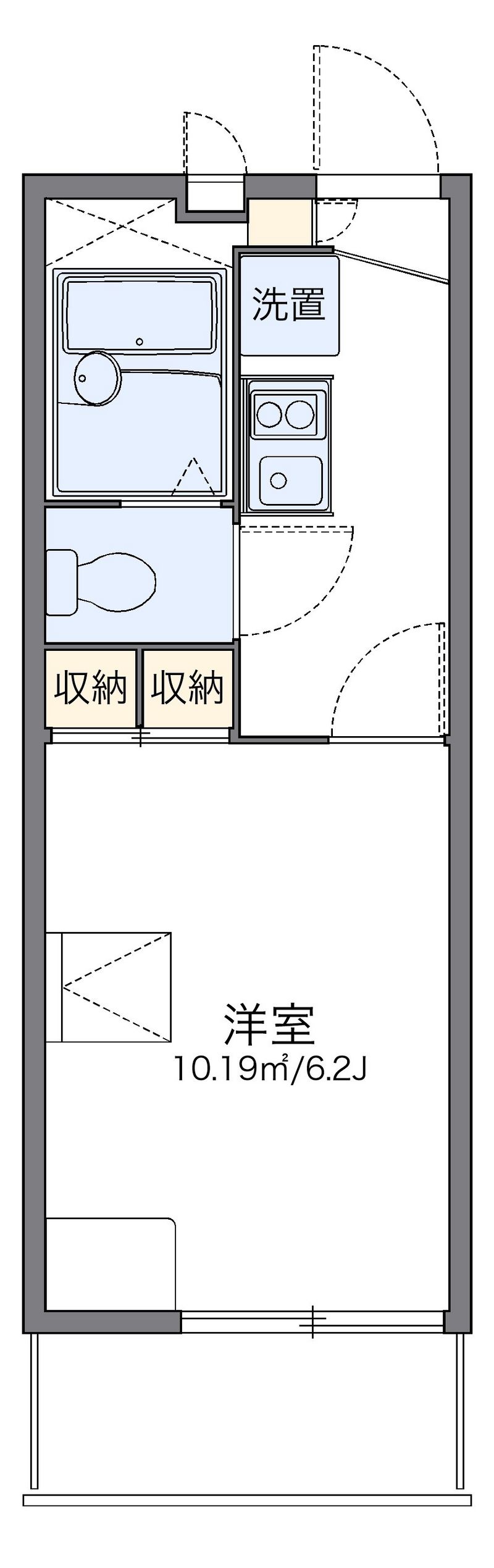 レオパレス和 間取図