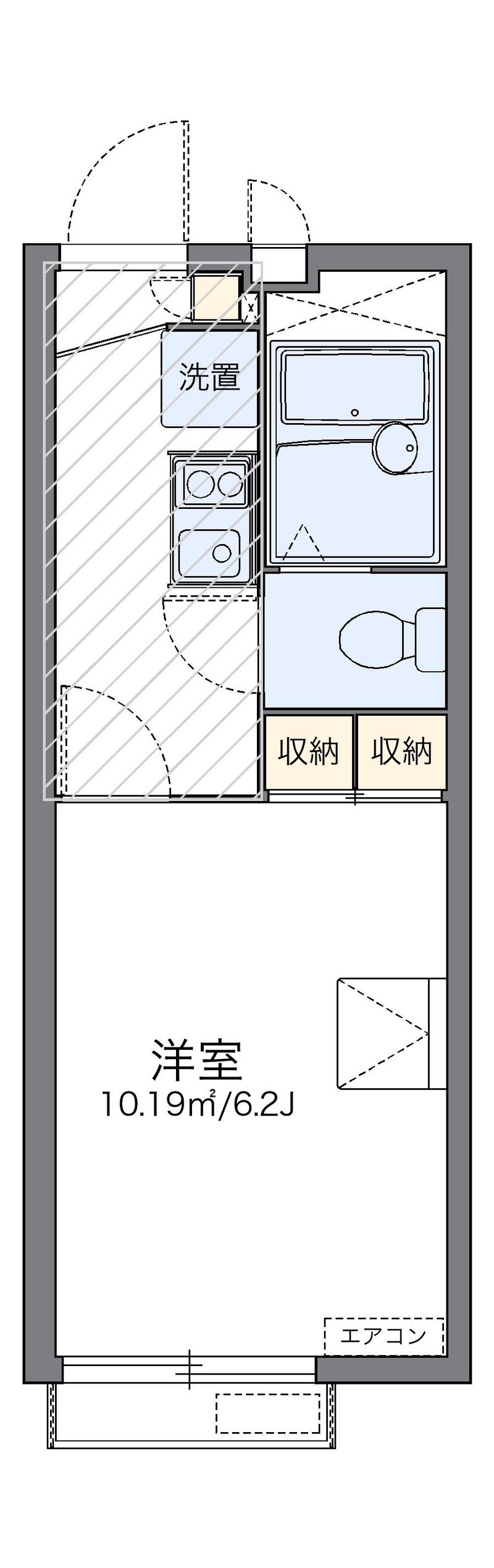 レオパレスたんぽぽ 間取図
