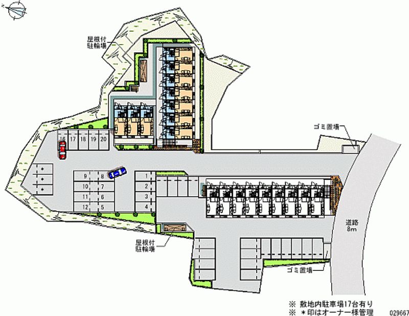 レオパレス里Ⅱ 月極駐車場