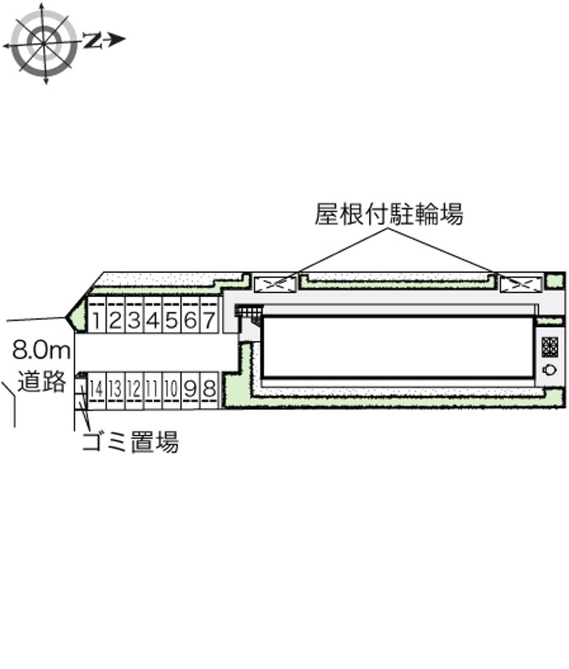 レオパレスりんぶんⅢ 配置図