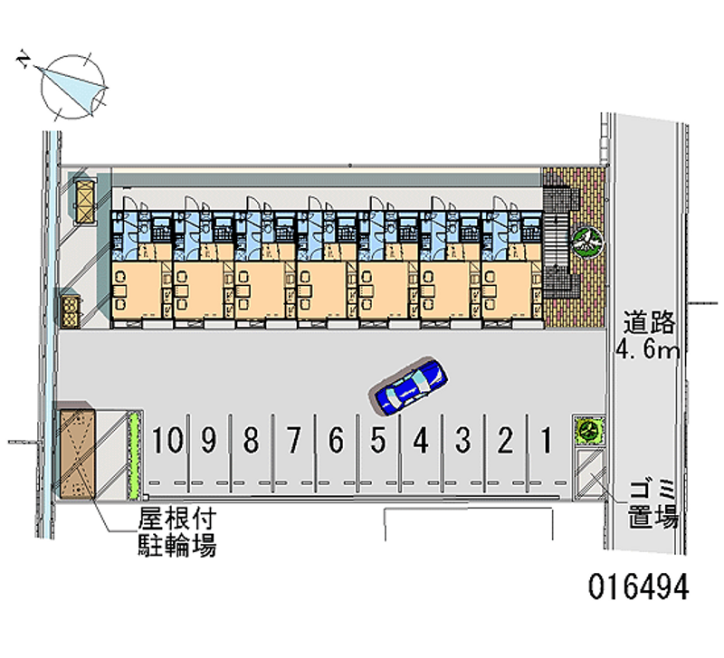 レオパレスサンハイツ　中村 月極駐車場