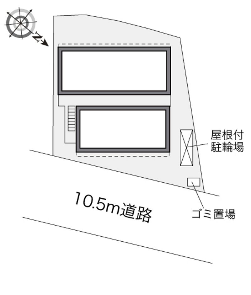レオパレス田中町Ⅰ 配置図