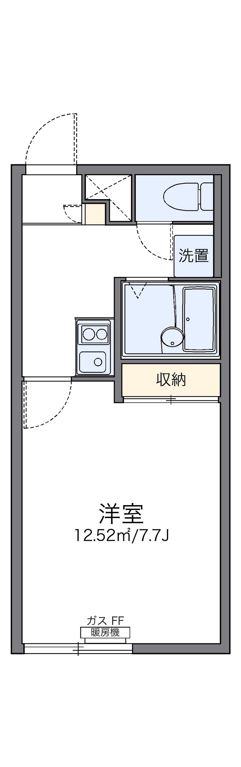 レオパレス堀川町Ⅱ 間取図