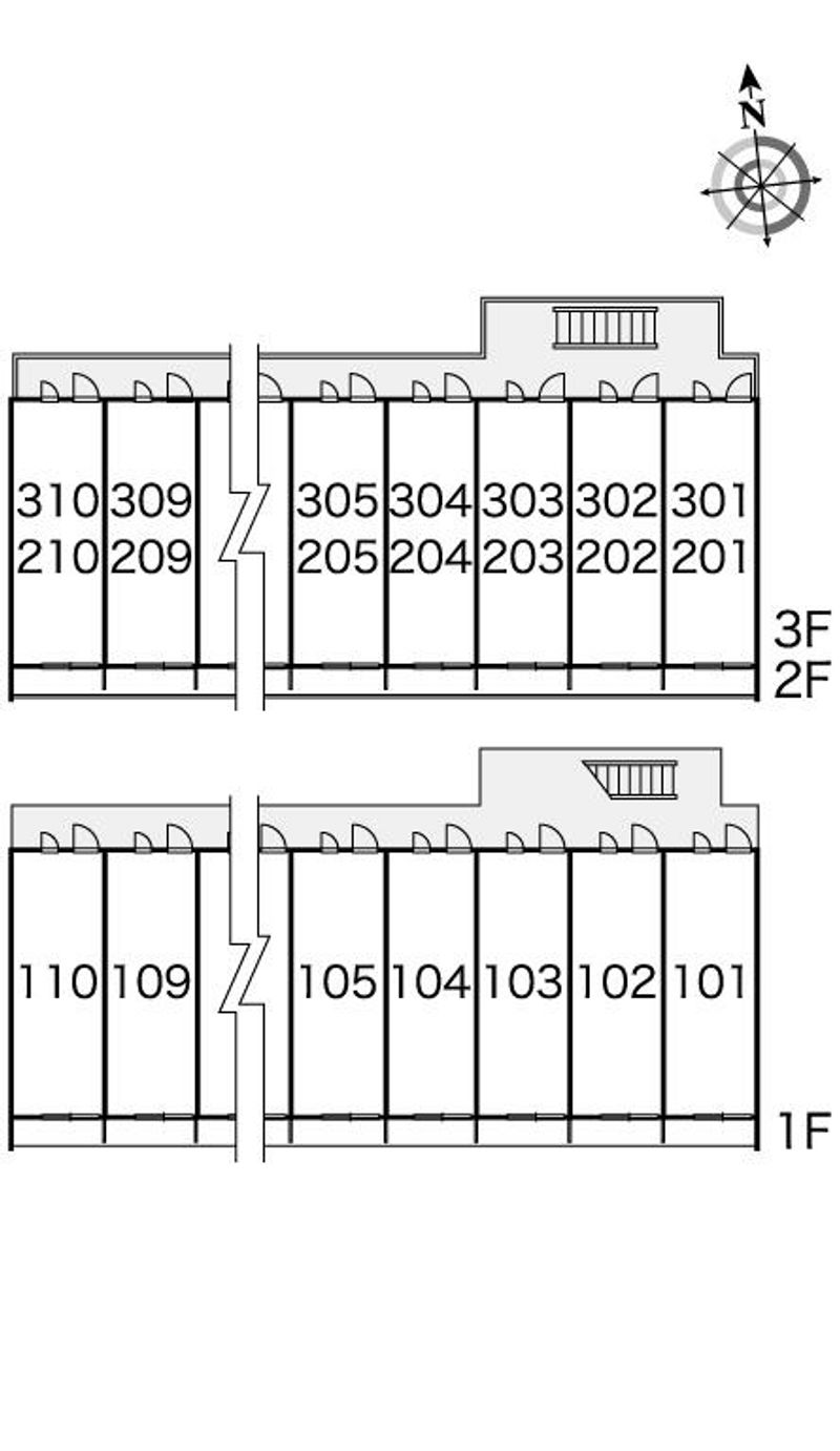 レオパレスミワ 間取配置図