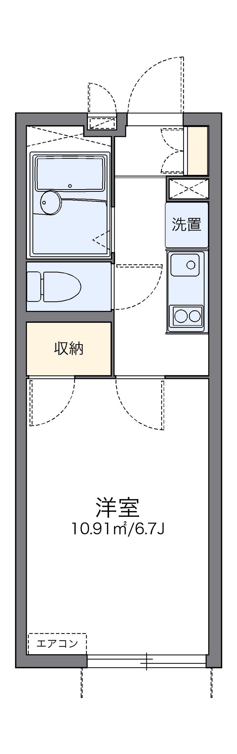 レオパレスサンフラワー 間取図
