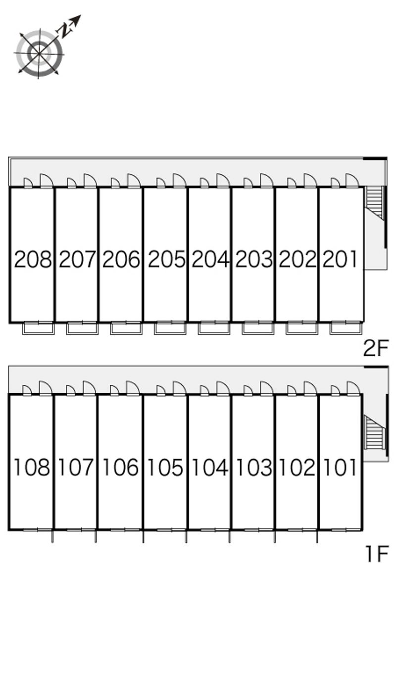 レオパレスＳＹＭＰＨＯＮＹ 間取配置図