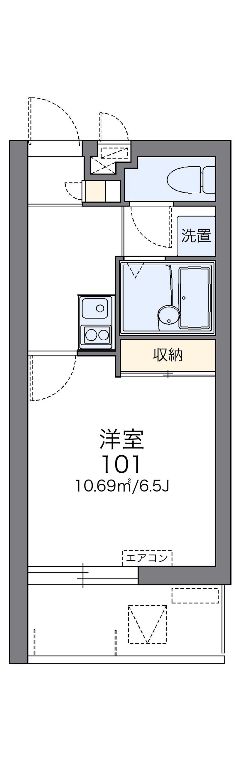 レオパレスＬＵ　ＳＨＩＮＡ 間取図