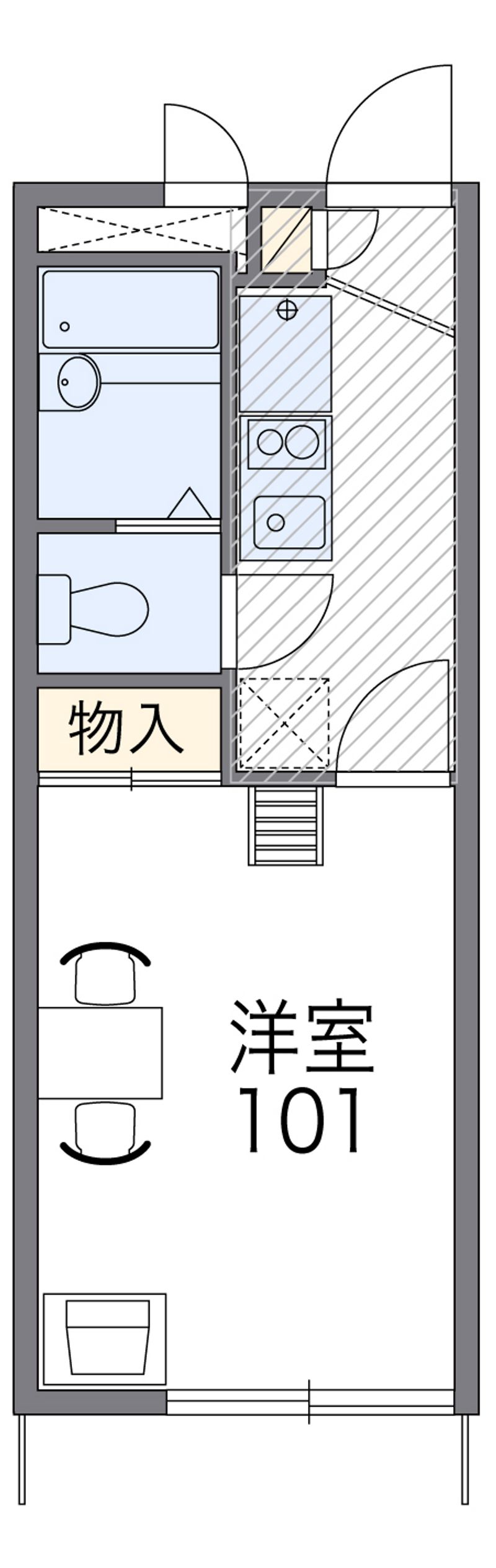 レオパレスフジ 間取図