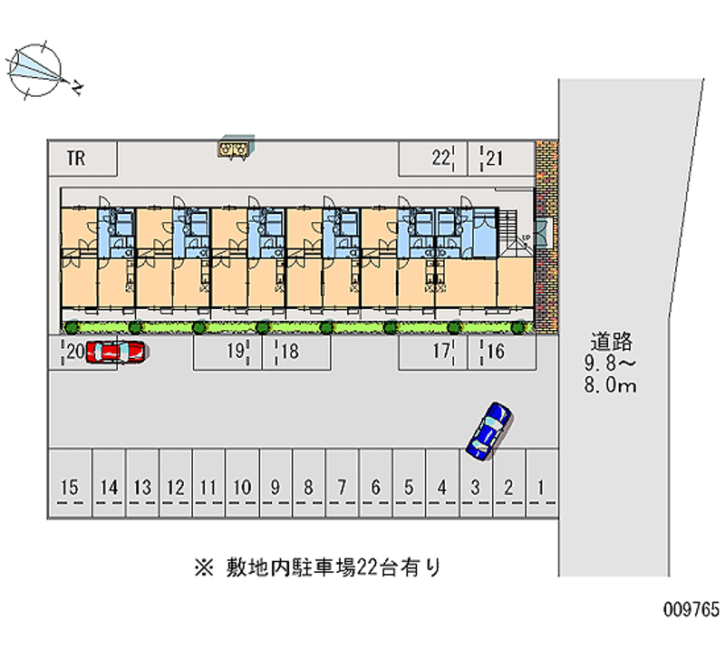 レオパレス東 月極駐車場