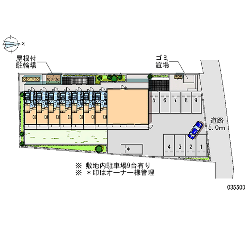 レオパレスチェリーハウス 月極駐車場