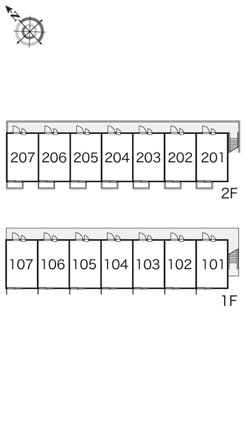 レオパレスディアコート 間取配置図