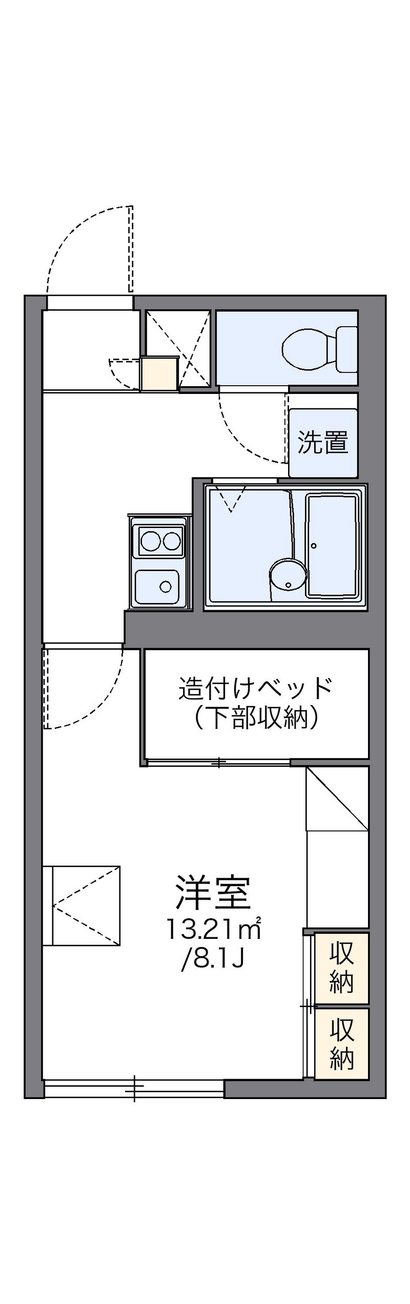 レオパレスボヌールシャトー 間取図