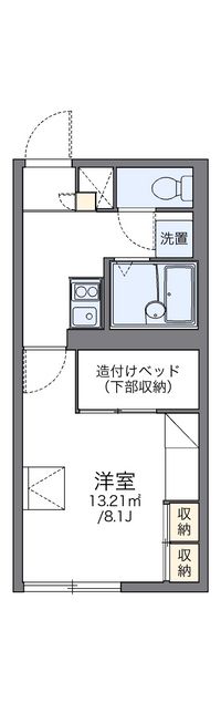 レオパレスボヌールシャトー 間取り図