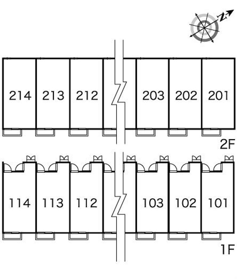 レオパレスアインヒルズ 間取り配置図