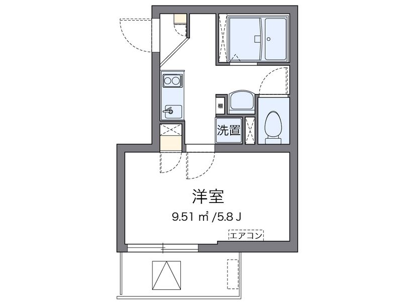 クレイノＫＯＭＯＨＡＮＡ 間取図